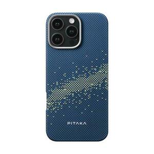 Carcasa PITAKA Tactile Woven compatibila cu iPhone 16 Pro Max, Albastru imagine