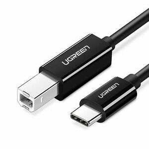 Cablu Imprimanta UGREEN US370, USB-C - USB-B, 1m, Negru imagine