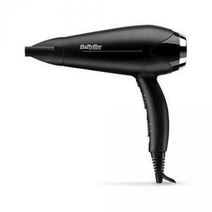 Uscator de par BaByliss D572DE, Ionic, Acoperire ceramica, 2200 W, Negru/Argintiu imagine