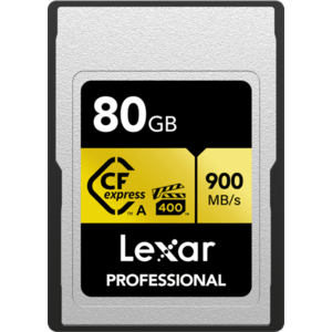 Card de memorie Lexar Professional GOLD LCAGOLD080G-RNENG, 80GB, CFexpress Type A imagine