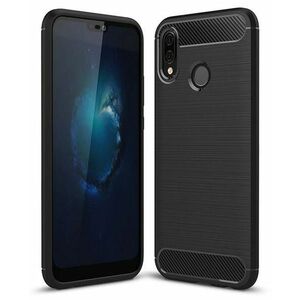 Husa pentru Huawei P20 Lite, OEM, Carbon, Neagra imagine