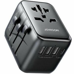 Incarcator Retea Joyroom JR-TCW01 Travel, 17W, 3A, 1 x USB-C, 3 x USB-A, Negru imagine