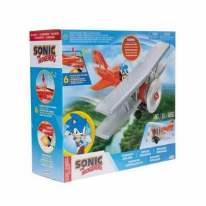 Set de joaca Sonic - Tornado Airplane, cu figurina, 6 cm imagine