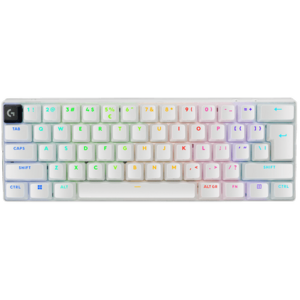 Tastatura Gaming Mecanica Wireless Logitech PRO X 60 LIGHTSPEED, 2.4GHz/Bluetooth, Switch-uri Tactile, Layout US International (Alb) imagine