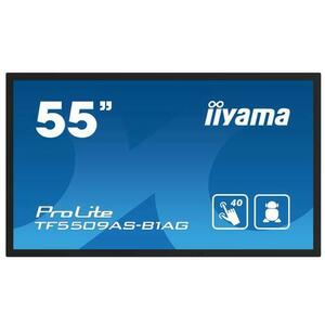 Ecran Profesional IPS LED Iiyama 54.6inch TF5539AS-B1AG, UHD (3840 x 2160), HDMI, DisplayPort, Boxe (Negru) imagine