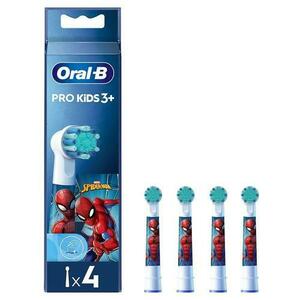 Set 4 rezerve periuta de dinti electrica pentru copii Oral-B EB10-4 Spiderman imagine