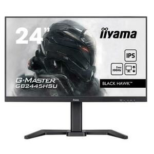 Monitor Gaming IPS LED Iiyama 23.8inch GB2445HSU-B2, Full HD (1920 x 1080), HDMI, DisplayPort, Boxe, Pivot, 100 Hz, 1 ms (Negru) imagine