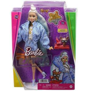 Papusa Barbie Extra, cu par blond, catelus si accesorii imagine