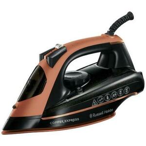 Fier de calcat Russell Hobbs Copper Express 23975-56, Talpa cupru, 2600 W, 315 ml (Negru/Cupru) imagine