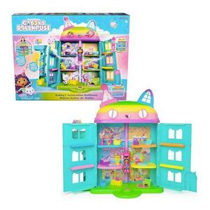 Set de joaca casa colorata cu lift Gabby's Dollhouse, figura 9cm, 60cm imagine