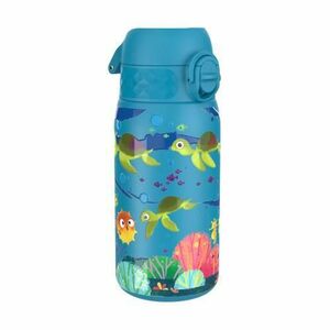 Sticla apa pentru copii Ion8 I8SS400PBSEATUR, inox, 400ml, Sea Turtle (Albastru) imagine