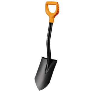 Cazma Fiskars Solid 1066715, pentru masina, otel, cu coada (Negru/Portocaliu) imagine