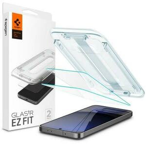 Folie de protectie Ecran Spigen EZ FIT pentru Samsung Galaxy S24 FE S721, Sticla Securizata, Full Glue, Set 2 bucati AGL08729 imagine