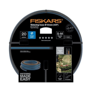 Furtun de gradina Fiskars 1027107, 13mm, 20m (Negru/Albastru) imagine