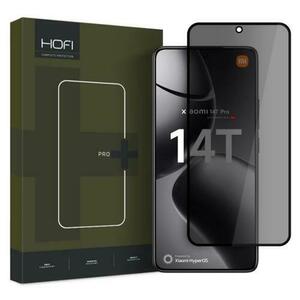 Folie de protectie Ecran Privacy HOFI Glass PRO+ pentru Xiaomi 14T Pro / 14T, Sticla Securizata, Full Glue, 2.5D imagine