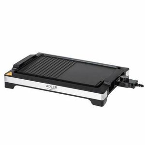 Gratar electric Adler AD6614, 3000 W, Suprafata grill 876 cm, Anti-alunecare, Manere reci (Negru) imagine