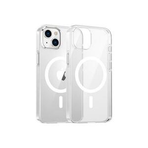 Husa Protectie Spate Dviced DV511002, Magsafe, pentru iPhone 15 (Alb/Transparent) imagine