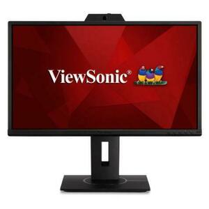 Monitor IPS LED ViewSonic 23.8inch VG2440V, Full HD (1920 x 1080), VGA, HDMI, DisplayPort, Boxe, Camera WEB, Pivot (Negru) imagine