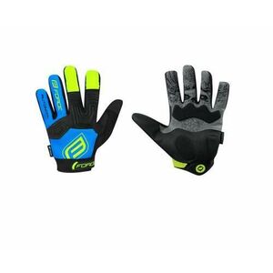 Manusi ciclism Force Kid MTB Autonomy Black-Blue, marimea S imagine