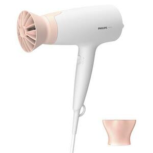 Uscator de par Philips 3000 Series BHD300/10, 1600 W, 3 viteze, 3 trepte temperatura, 1.8m (Alb/Roz) imagine