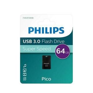 Stick USB Philips Pico Edition, 64GB, USB 3.0 (Negru) imagine