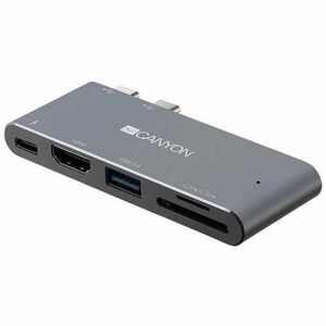 Docking Station Canyon CNS-TDS05DG, Thunderbolt, 1 x USB, 1 x HDMI (Gri) imagine