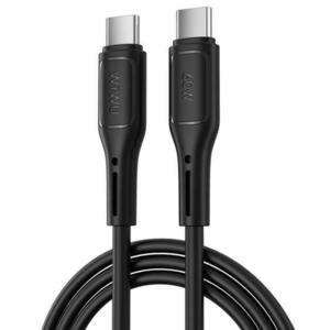 Cablu Date si Incarcare USB-C - USB-C WiWu Wi-C043E Starlink, 60W, 1m, Negru imagine