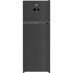 Frigider cu doua usi Beko B5RDNE504LXBR, 477 l, No Frost, HarvestFresh, Everfresh+, AeroFlow, Umiditate controlata, Display, Clasa E, H 185 cm, Dark Inox imagine