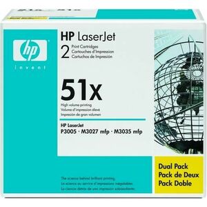 Toner HP Q7551XD (Negru - Pachet dublu) imagine