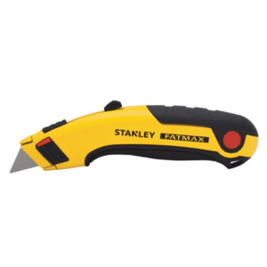 Cutter profesional metalic Stanley FATMAX 180mm, lama retractabila (Negru/Galben) imagine