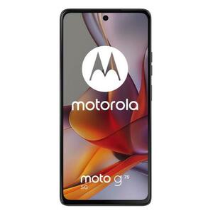 Telefon Mobil Motorola Moto G75, Procesor Qualcomm Snapdragon 6 Gen 3 Octa-Core, IPS LCD Touchscreen 6.78inch, 8GB RAM, 256GB Flash, Camera Duala 50+8MP, Wi-Fi, 5G, Dual Sim, Android (Negru) imagine