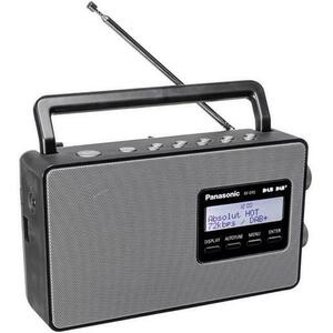 Radio Panasonic RF-D10EG-K, digital, DAB+, functie Wake-up, timer, ecran LC (Argintiu/Negru) imagine