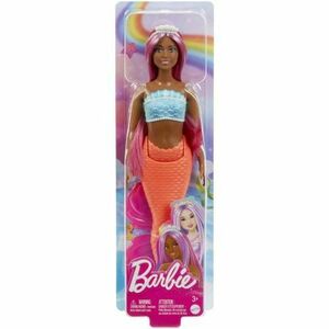 Papusa Barbie Dreamtropia - Sirena cu par magenta si coada portocalie imagine