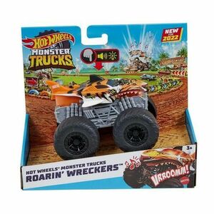 Masinuta cu Sunete Monster Trucks Hot Wheels Tiger Shark imagine