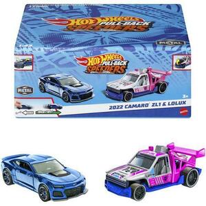 Set 2 masinute metalice Hot Wheels Pull Back- Camaro Zl1 2022 si Lolux 1: 43 imagine