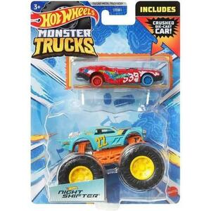 Set 2 masinute Hot Wheels Monster Truck - Night Shifter, scara 1: 64 imagine