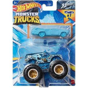 Set 2 masinute Hot Wheels - Monster Truck si masinuta metalica, 32 Degrees imagine