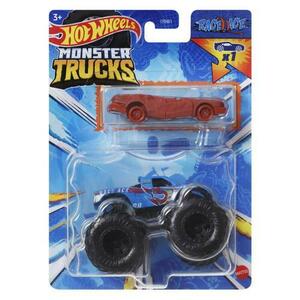 Set 2 masinute Hot Wheels - Monster Truck si masinuta metalica, Race Ace imagine