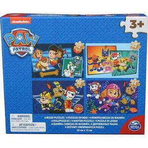 Puzzle lemn Paw Patrol 4 in 1, 12/16/20/24 piese imagine