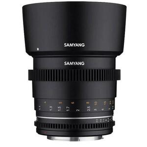 Obiectiv Samyang 85mm T1.5 VDSLR MK2, Full Frame, montura Sony E (Negru) imagine