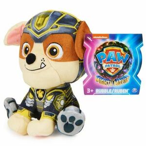 Jucarie de plus Paw Patrol The Mighty Movie Rubble, 18 cm imagine