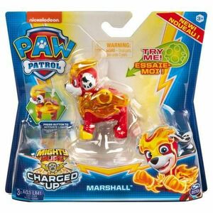 Figurina Paw Patrol Mighty Pups Charged Up, Marshall, cu lumini imagine