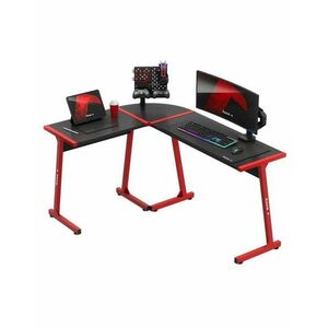 Birou gaming Huzaro Hero 6.0, 147 x 112 x 74 cm, Otel, Picioare ajustabile (Rosu) imagine