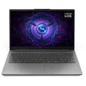 Laptop Gaming Lenovo LOQ 15IAX9E (Procesor Intel® Core™ i5-12450HX (12M Cache, up to 4.40 GHz), 15.6inch FHD IPS 144Hz, 16GB DDR5, 512GB SSD, NVIDIA GeForce RTX 2050 @4GB, DLSS 3.0, Gri) imagine