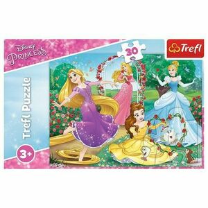 Puzzle Trefl Disney Princess, In gradina palatului, 30 piese imagine