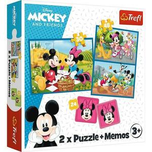 Set Trefl 2 in 1 Joc Memorie si Puzzle Disney: Eroii Disney imagine