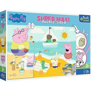 Puzzle Trefl Primo Super Maxi, Peppa Pig, Ziua fericita a lui Peppa, 24 piese imagine