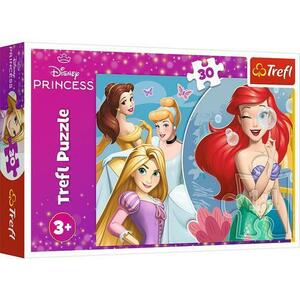 Puzzle Trefl Disney Princess, Printese Fericite, 30 piese imagine