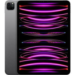 Tableta Apple iPad Pro 11 Cellular (2022), Procesor Apple M2 Octa-Core, IPS LED Capacitive touchscreen 11inch, 1TB Flash, 16GB, Camera Duala 12+10 MP, Wi-Fi, Bluetooth, 5G, iPadOS (Gri) imagine