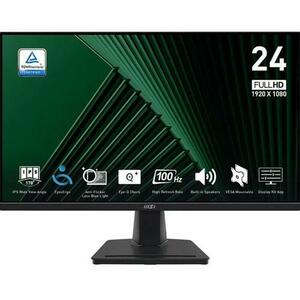 Monitor IPS LED MSI 23.8inch PRO MP245G, Full HD (1920 x 1080), VGA, HDMI, DisoplayPort, Boxe, 100 Hz, 1 ms (Negru) imagine